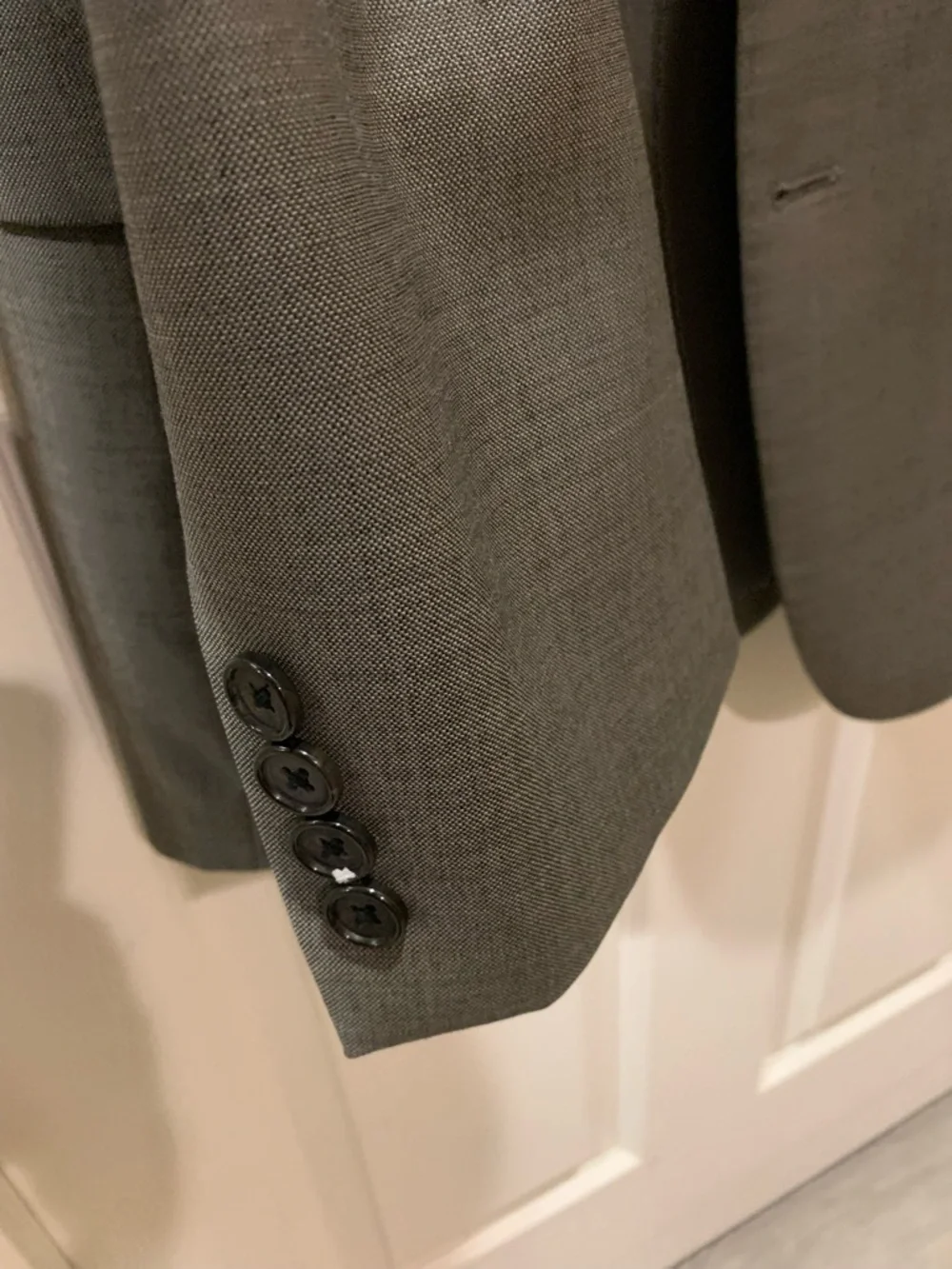 Ralph Lauren Men's Blazer Wool Blend Olive Green Two-Button Sport Coat Sz 46R